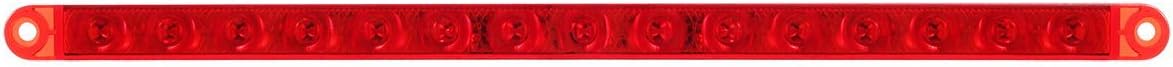 2Pcs 12" 15 LED Red Trailer Truck Identification Light Bar Waterproof Sealed Stop/Turn/Tail E682577