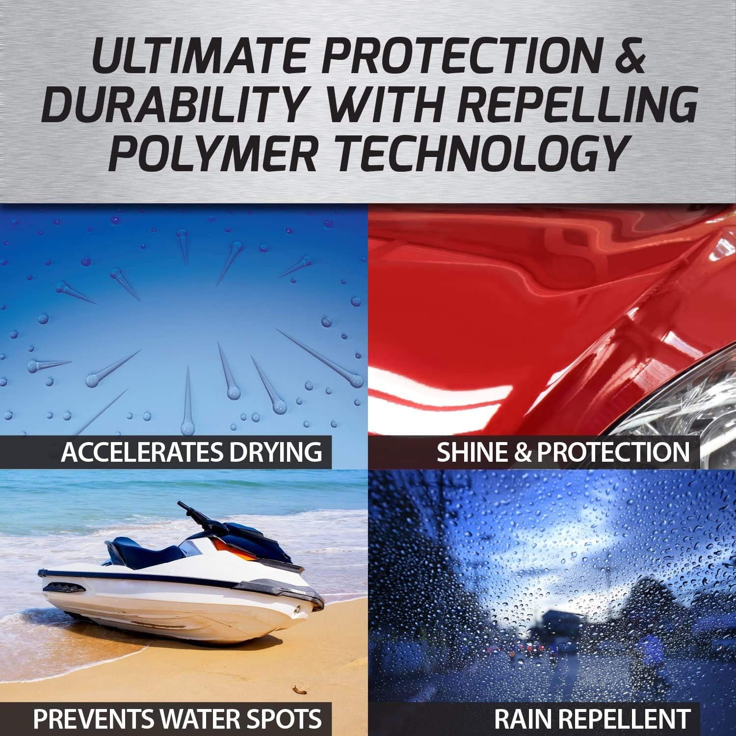 Quick Wax and Dry Spray - Carnauba Shine D4818