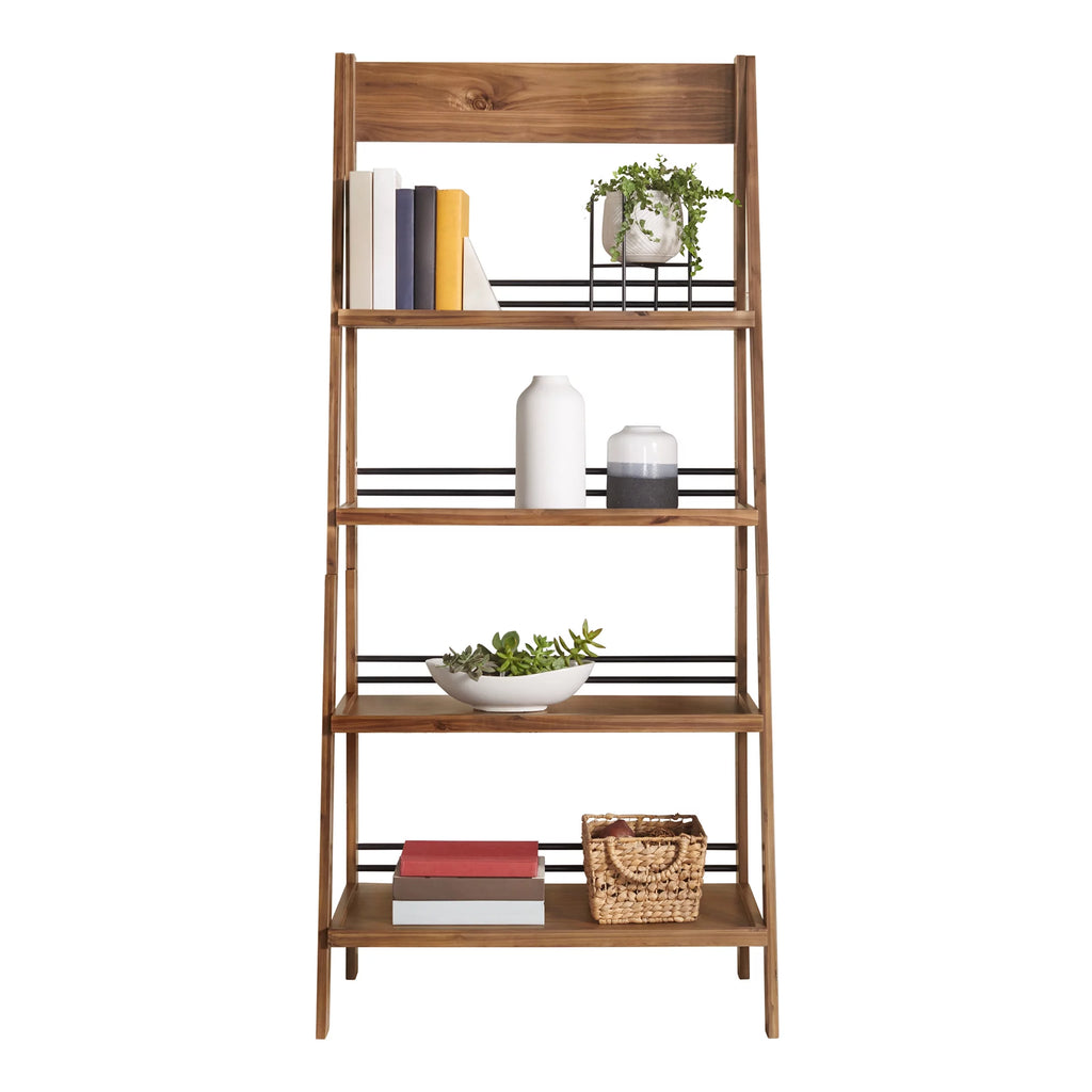 4-Tier Tall Ladder Bookshelf for Living Room or Office Z836