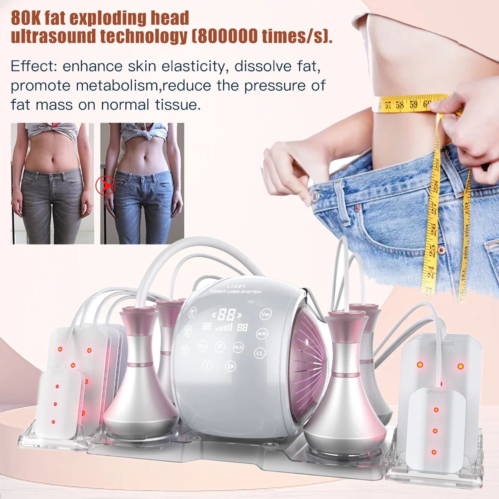 80K Cavitation RF Body Slimming Skin Lifting Machine Q981146