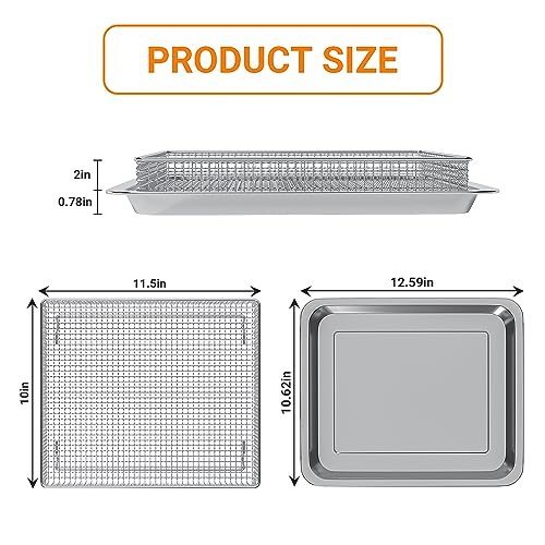 Stainless Steel Baking Tray and Air Fryer Basket J397