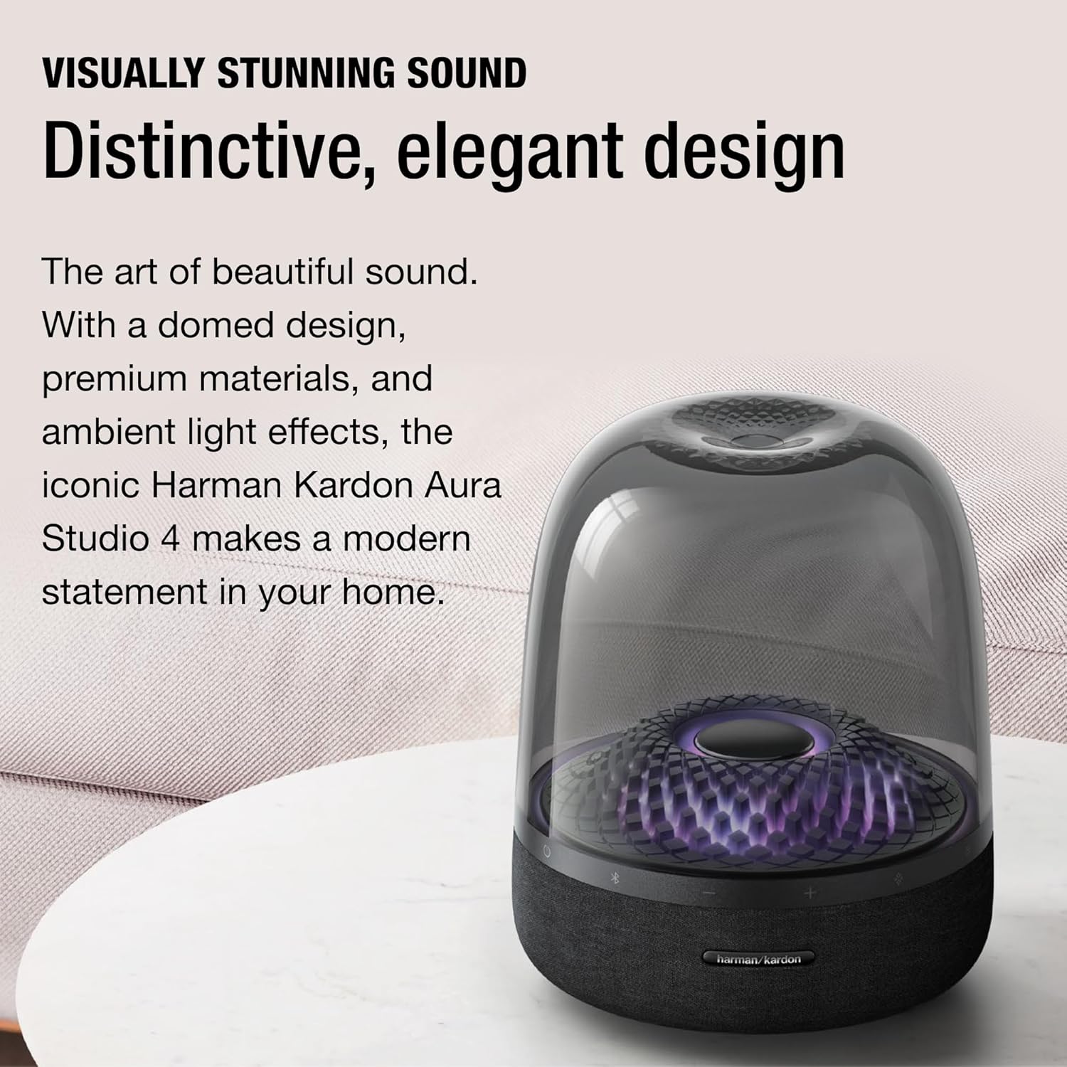 Bluetooth Home Speaker with Diamond-Effect Lighting Themes C395