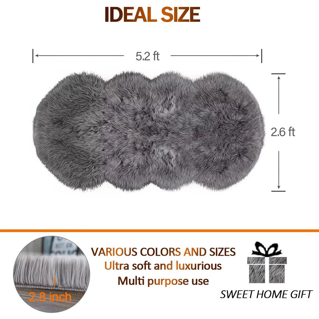 Modern Solid Print Area Rug, 2.6'x5.2' R93737