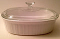 Corningware Vintage French White 2.5 Quart Baker Serving Casserole F-2-B With Glass Lid