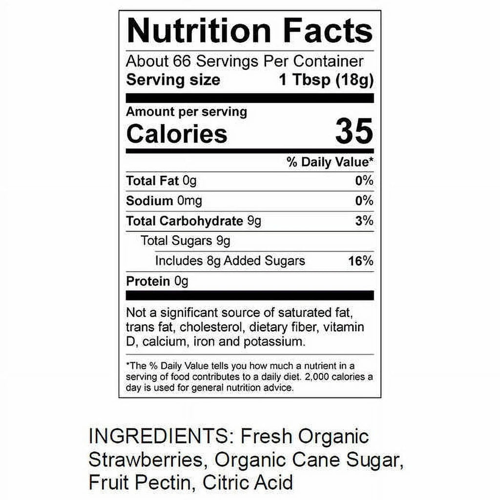 Organic Strawberry Spread 42 Ounce K31007