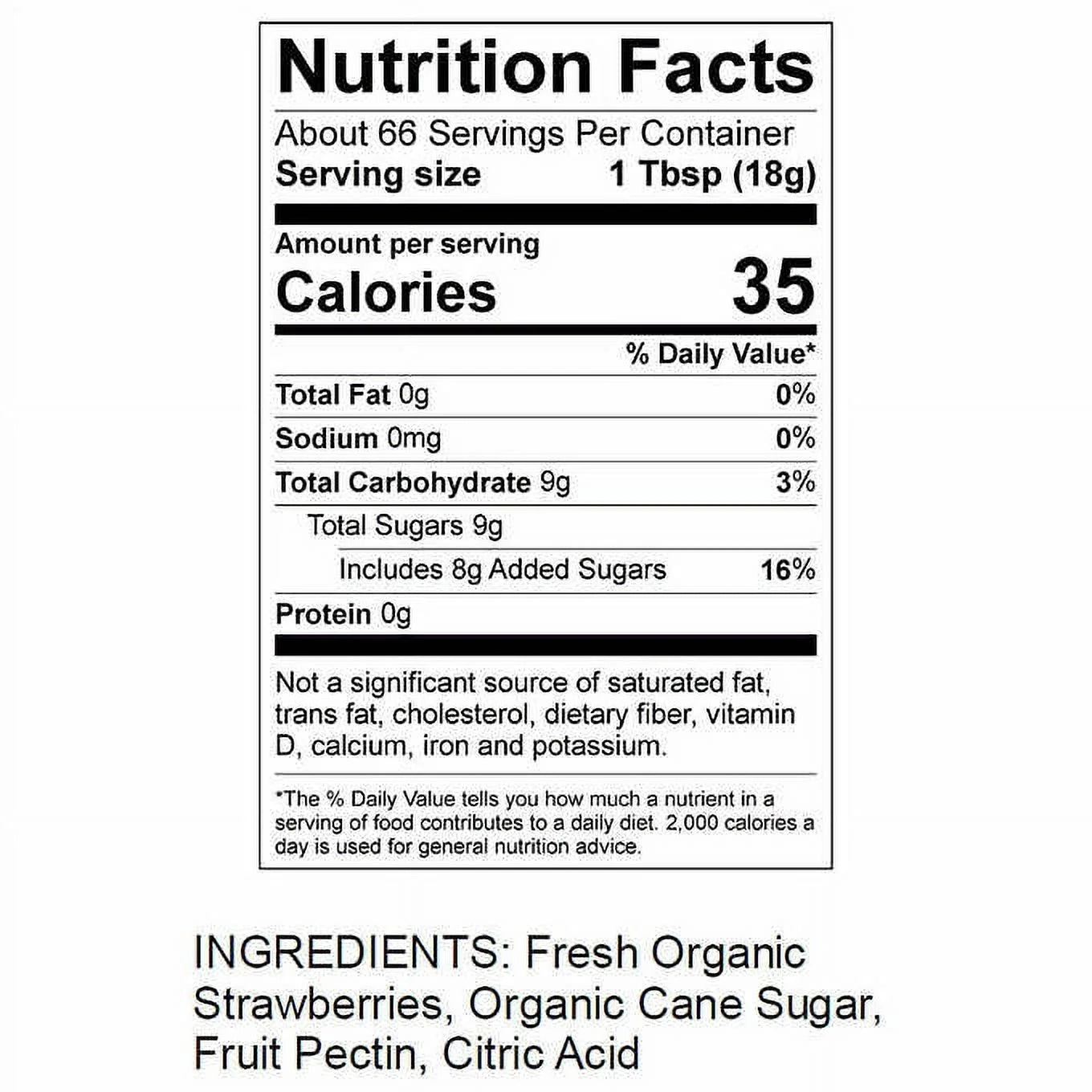Organic Strawberry Spread 42 Ounce K31007