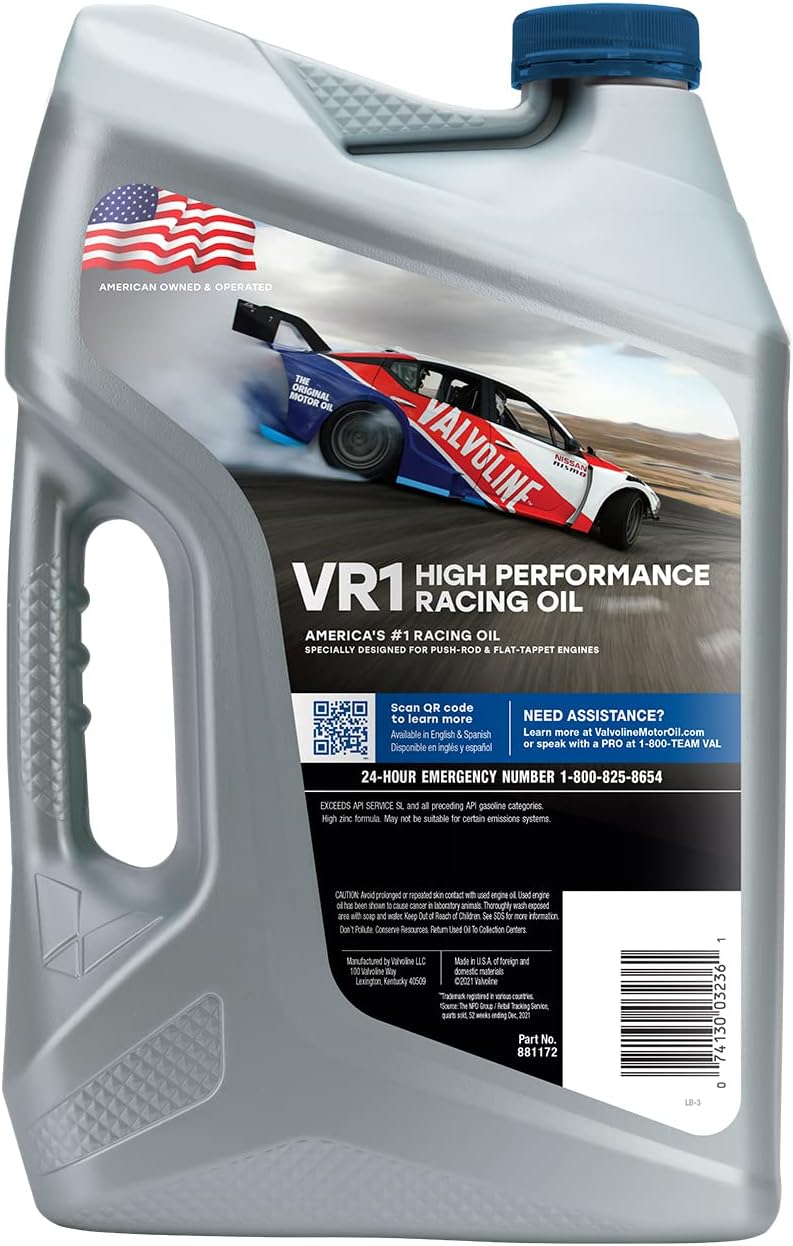 Racing Motor Oil SAE 20W-50 5 QT C535974
