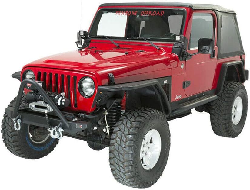 Jeep TJ Front Bumper with Stinger 97-06 Wrangler Steel Black Textured Q275070
