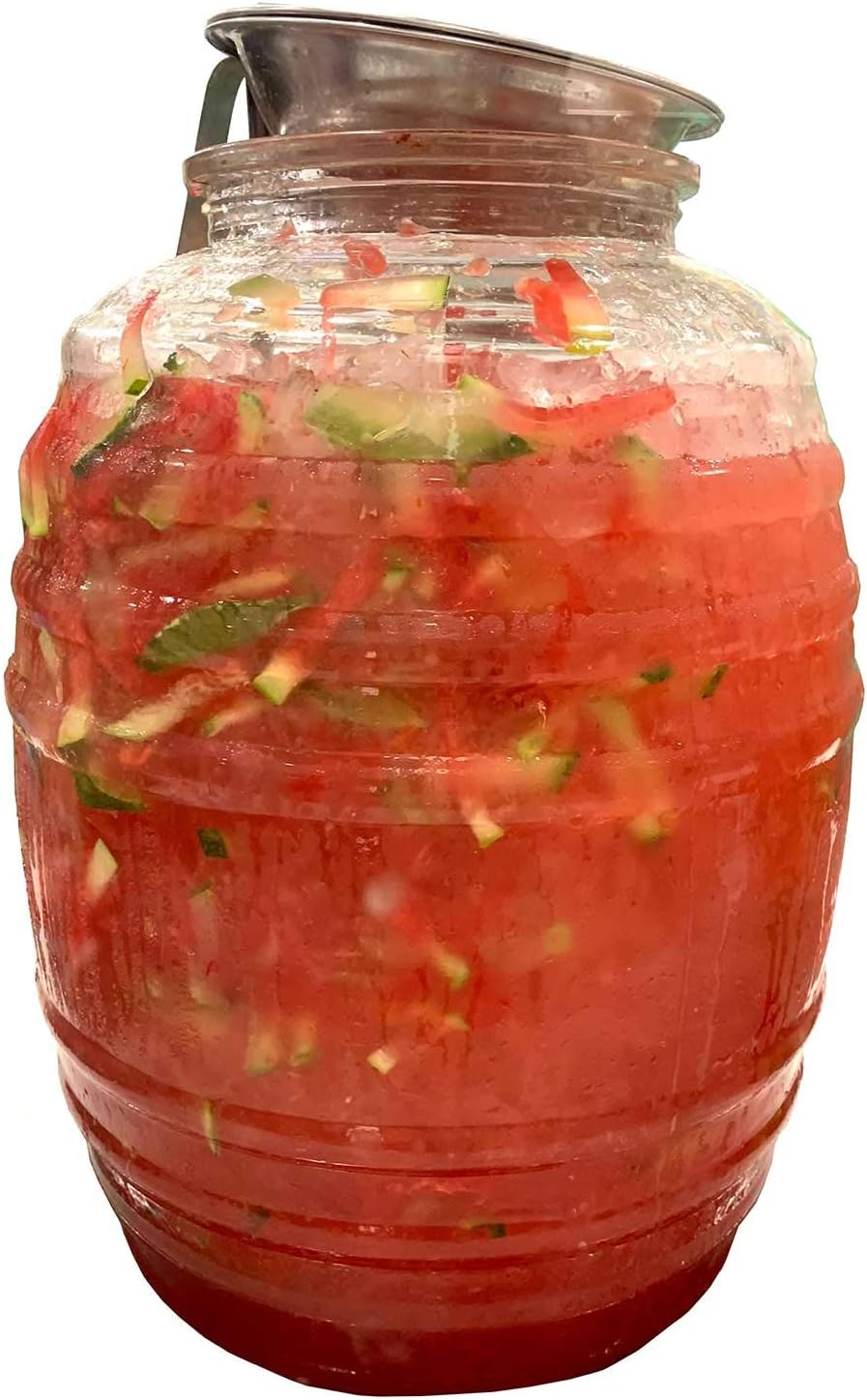 5-Gallon 20L Water Jug Juice Beverage Container with Lid & 16oz Ladle, Clear, BPA Free Z907542