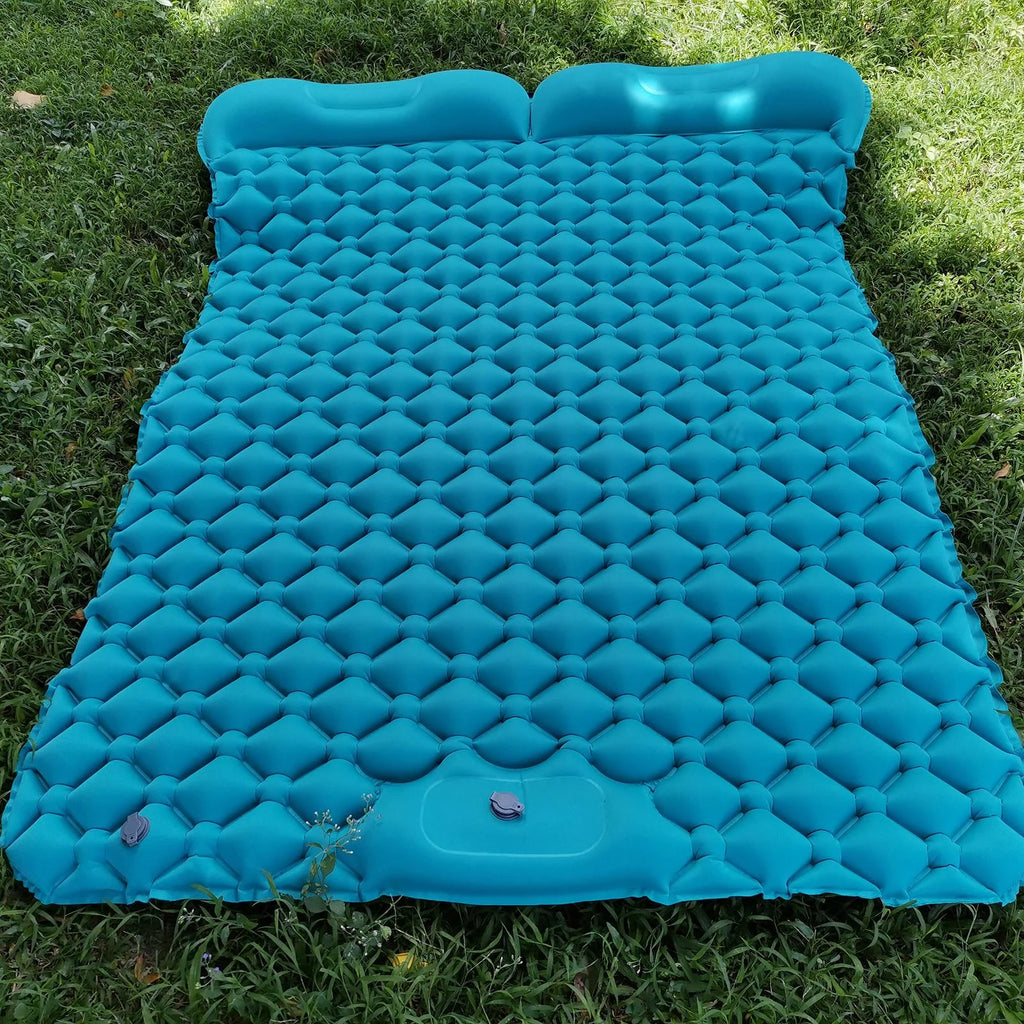 Inflatable 2 Person Camping Sleeping Pad with Pillow P5459