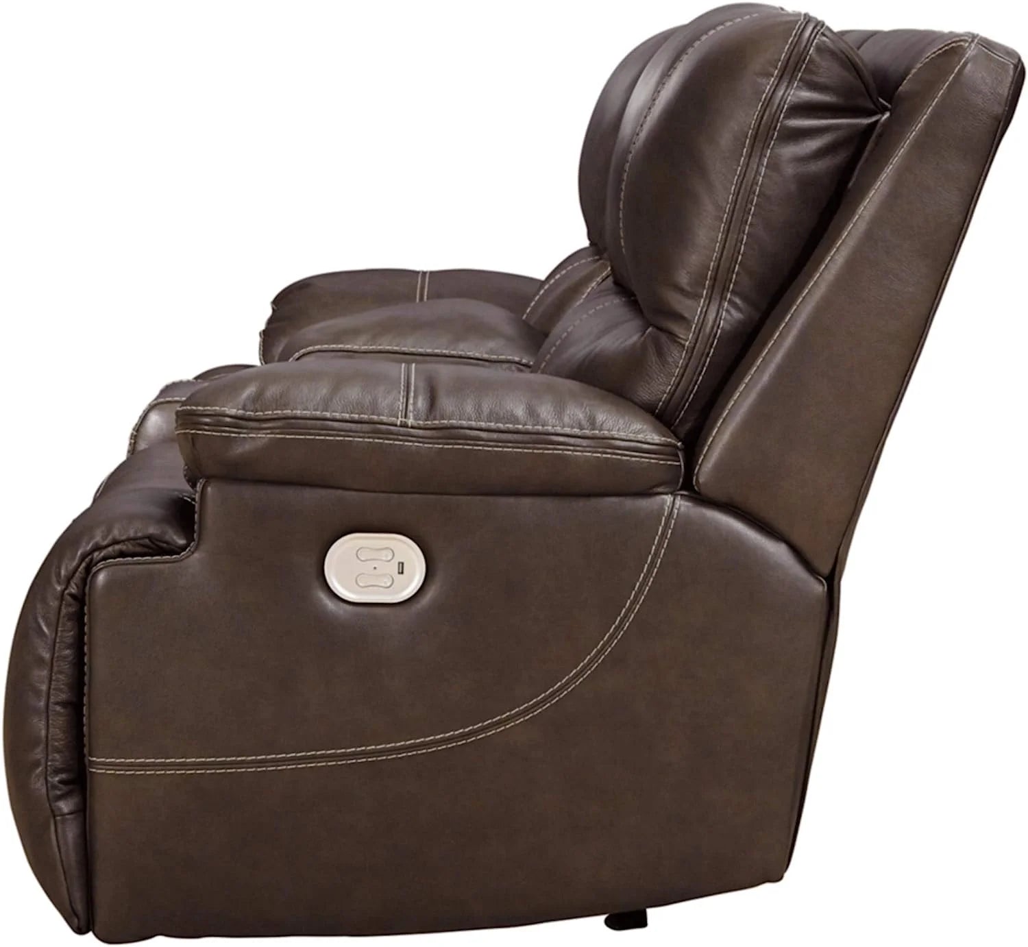Leather Power Reclining Loveseat Q90491