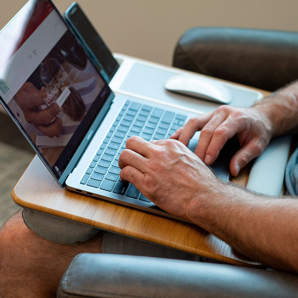 Lap Desk with Wrist Rest, Mouse Pad and Phone Holder K176