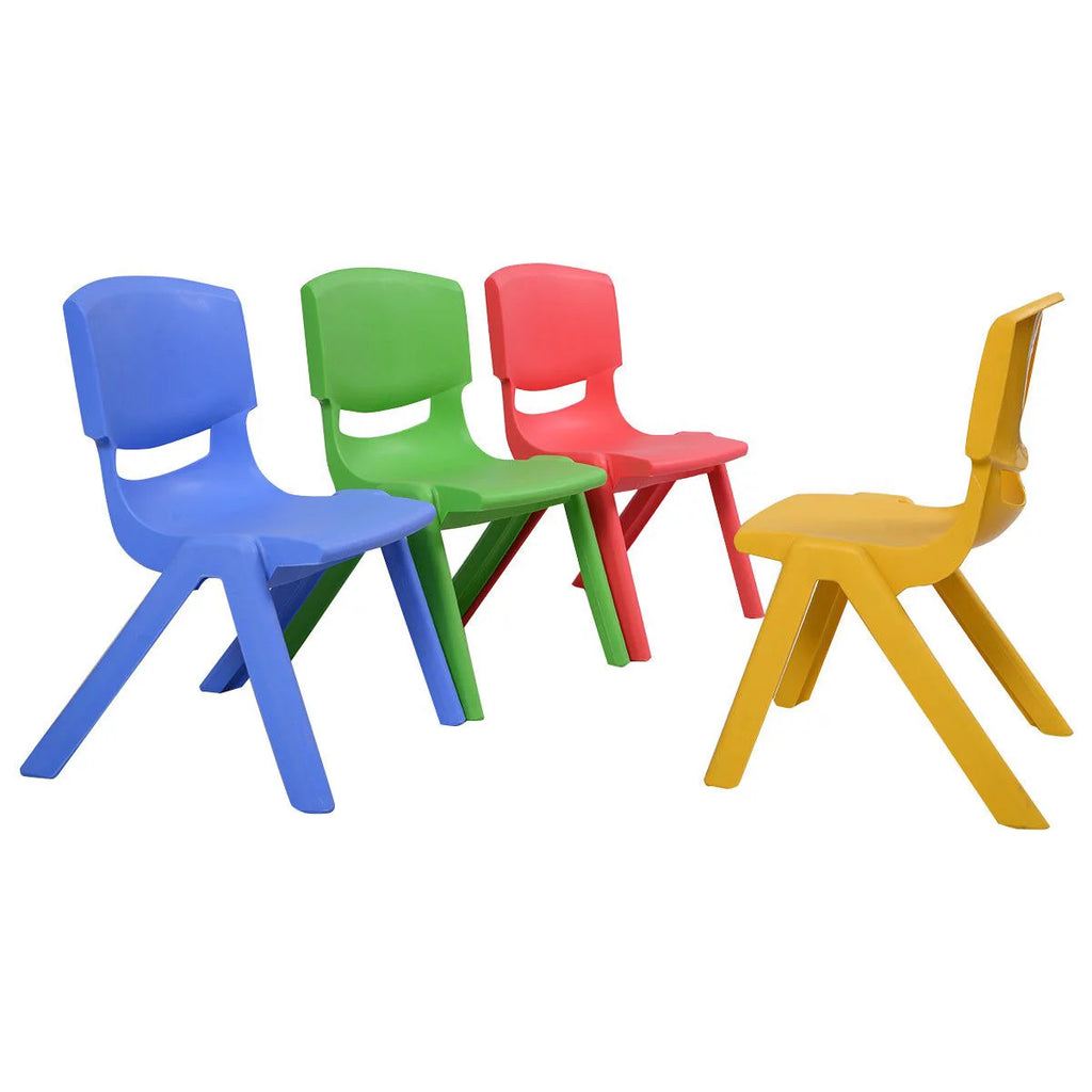 Set of 4 Stackable Kids Plastic Chairs O362
