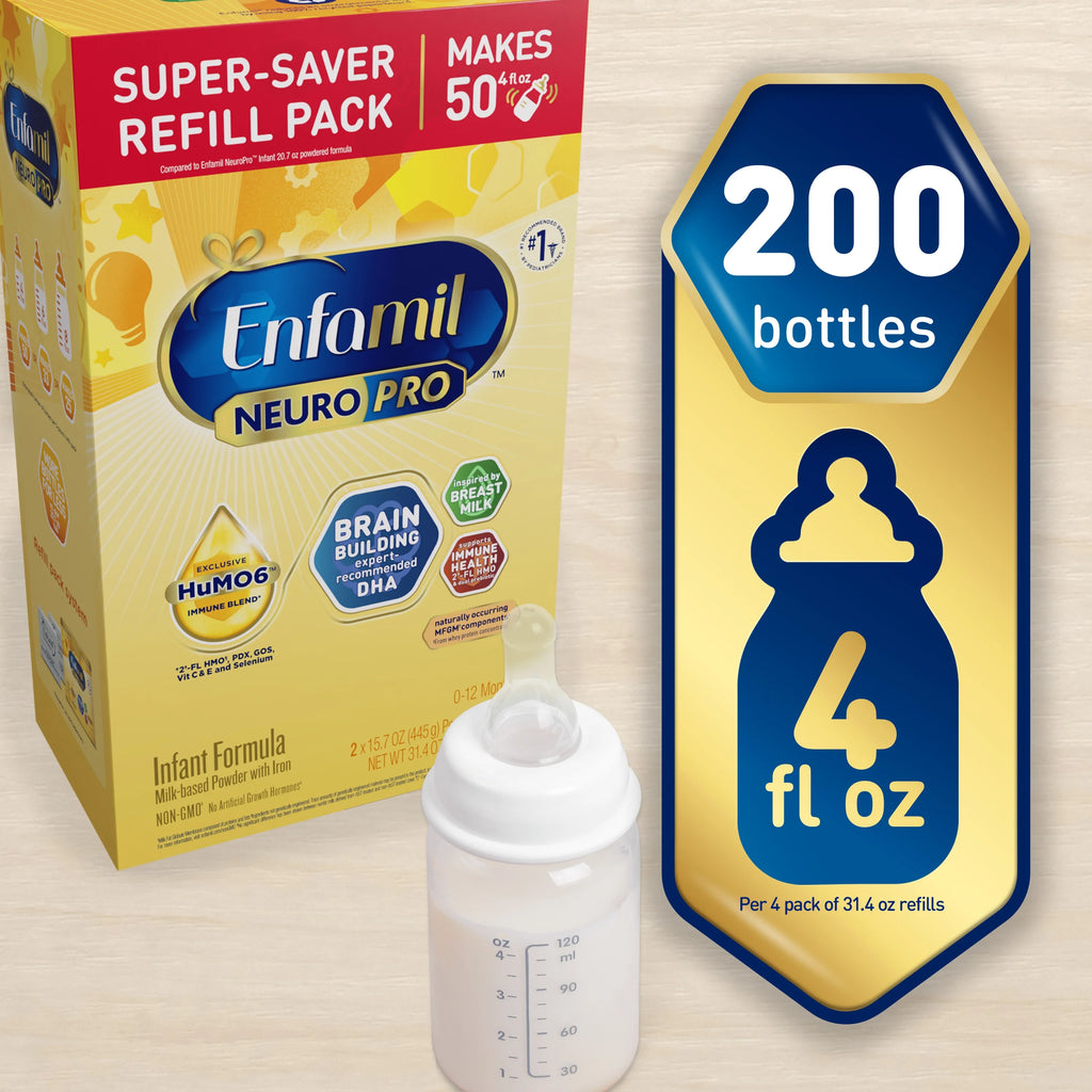 Baby Formula Milk-Based Infant Nutrition with DHA, Non-GMO, 125.6 oz D220