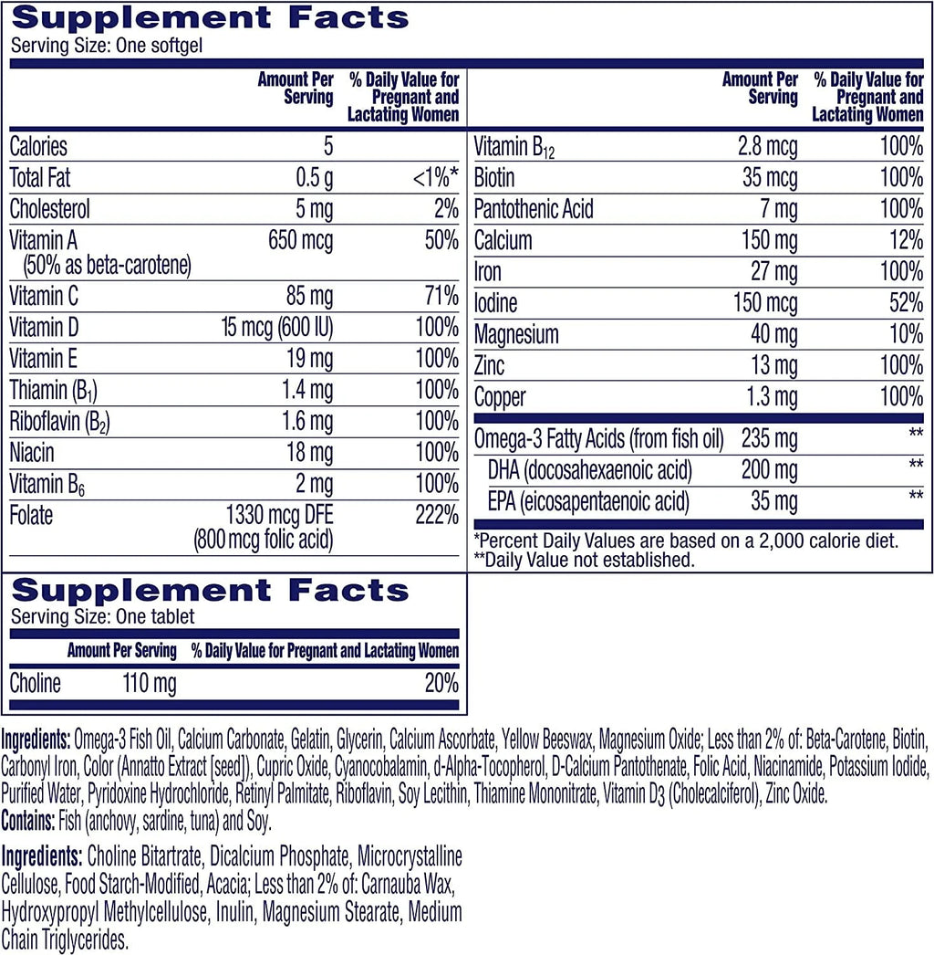 Womens Prenatal Advanced Multivitamin with Brain Support R279503