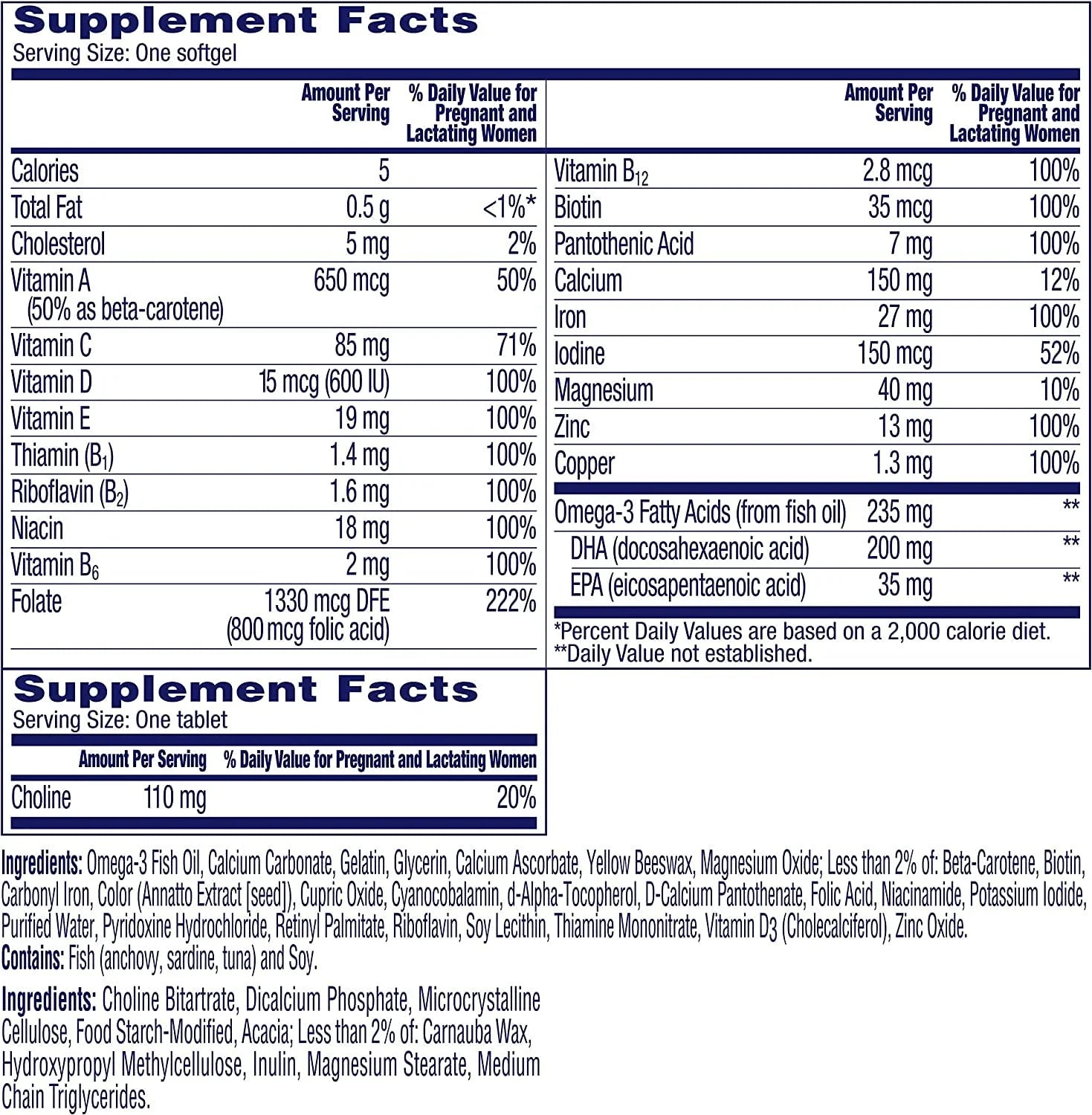 Womens Prenatal Advanced Multivitamin with Brain Support R279503