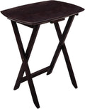 Winsome Wood Single Oversized TV Tables, Oblong, Espresso, Set of 4