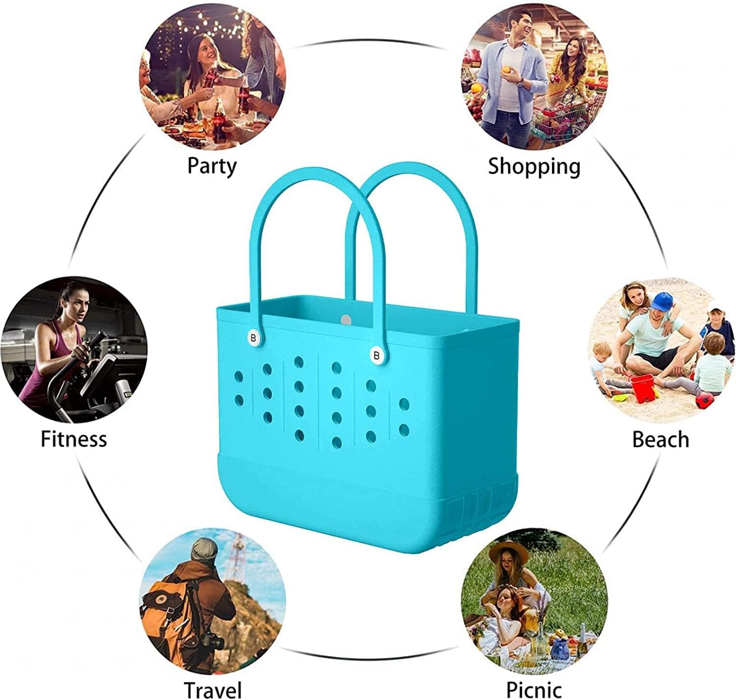 Waterproof EVA Beach Bag Travel Tote for Outdoor Sports I333