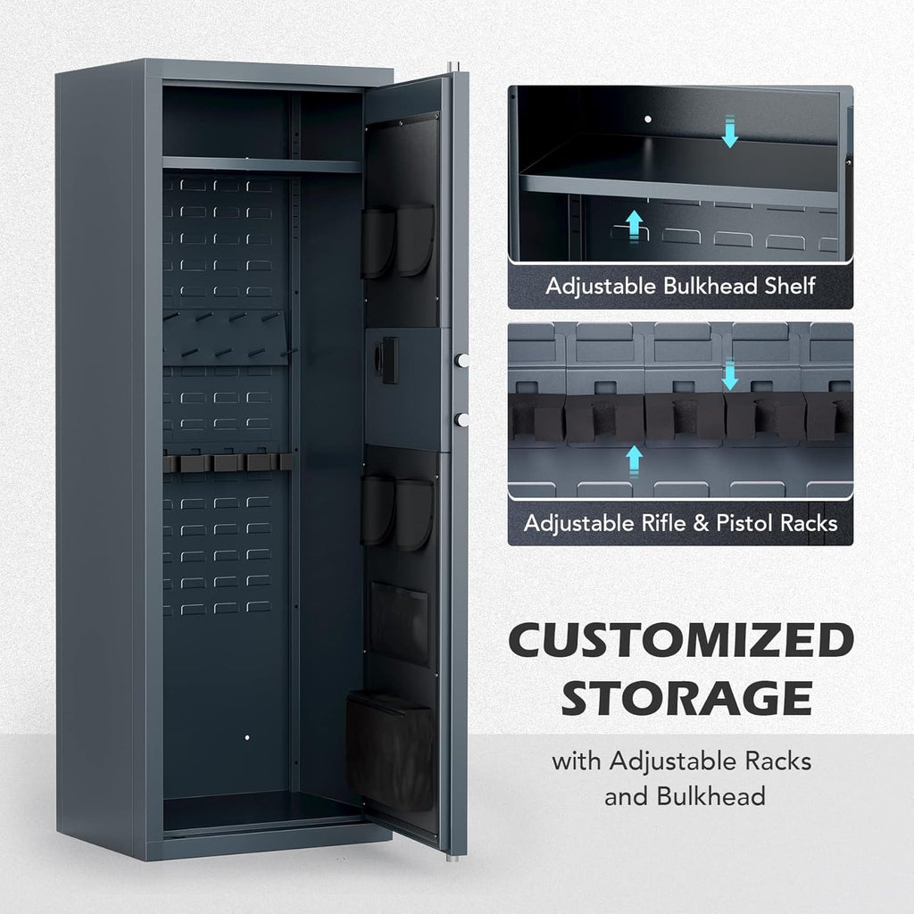 Biometric Gun Safe Cabinet for Rifles and Pistols C40479
