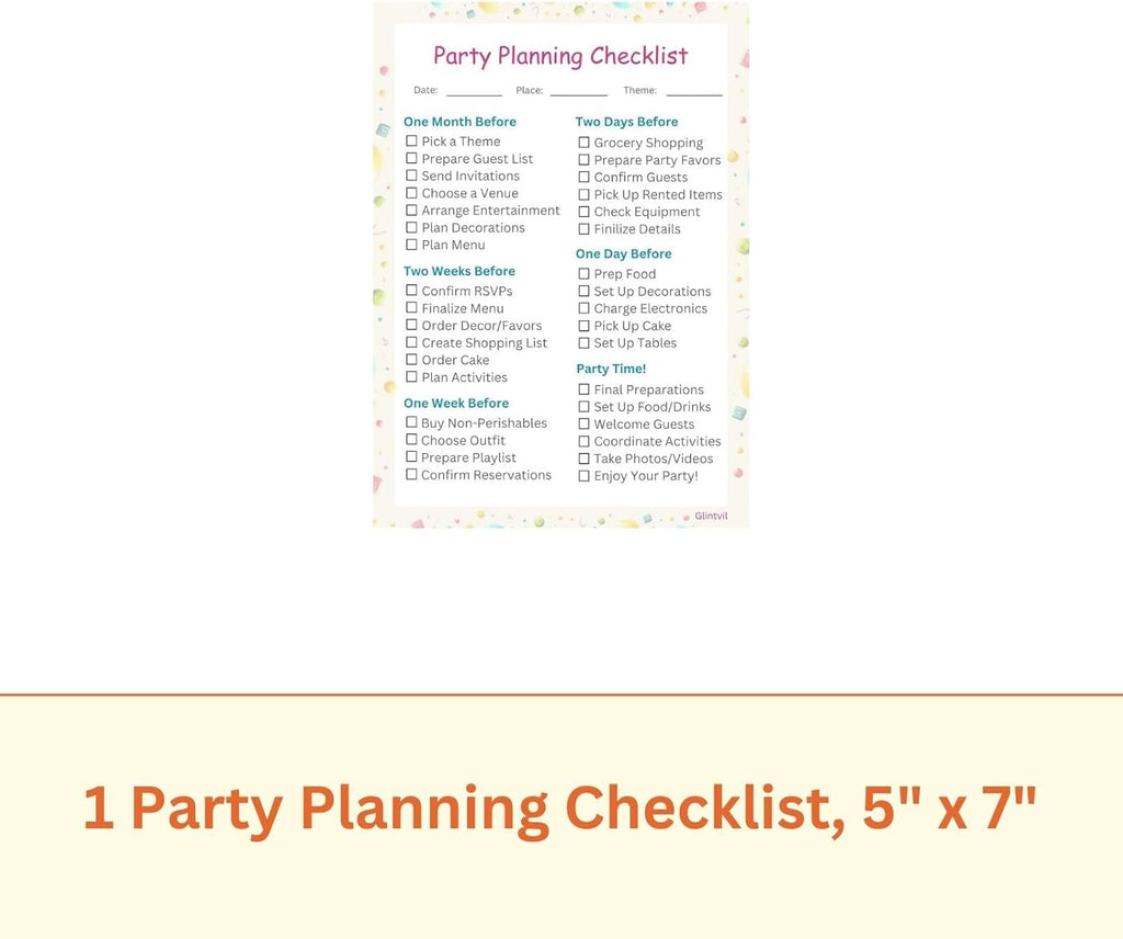 24 Pack Plastic Party Favor Bags with Checklist for Birthday Party Decorations V853