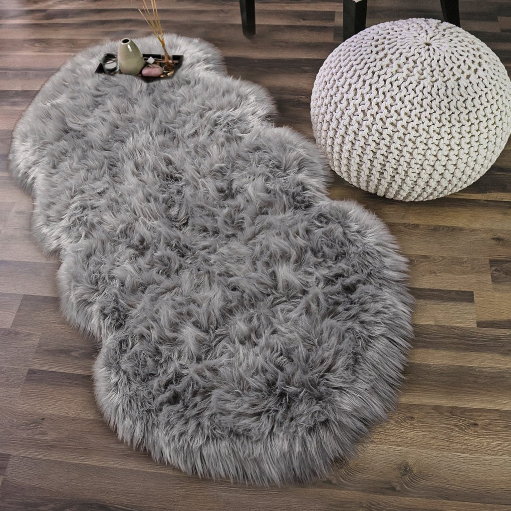 Modern Solid Print Area Rug, 2.6'x5.2' R93737