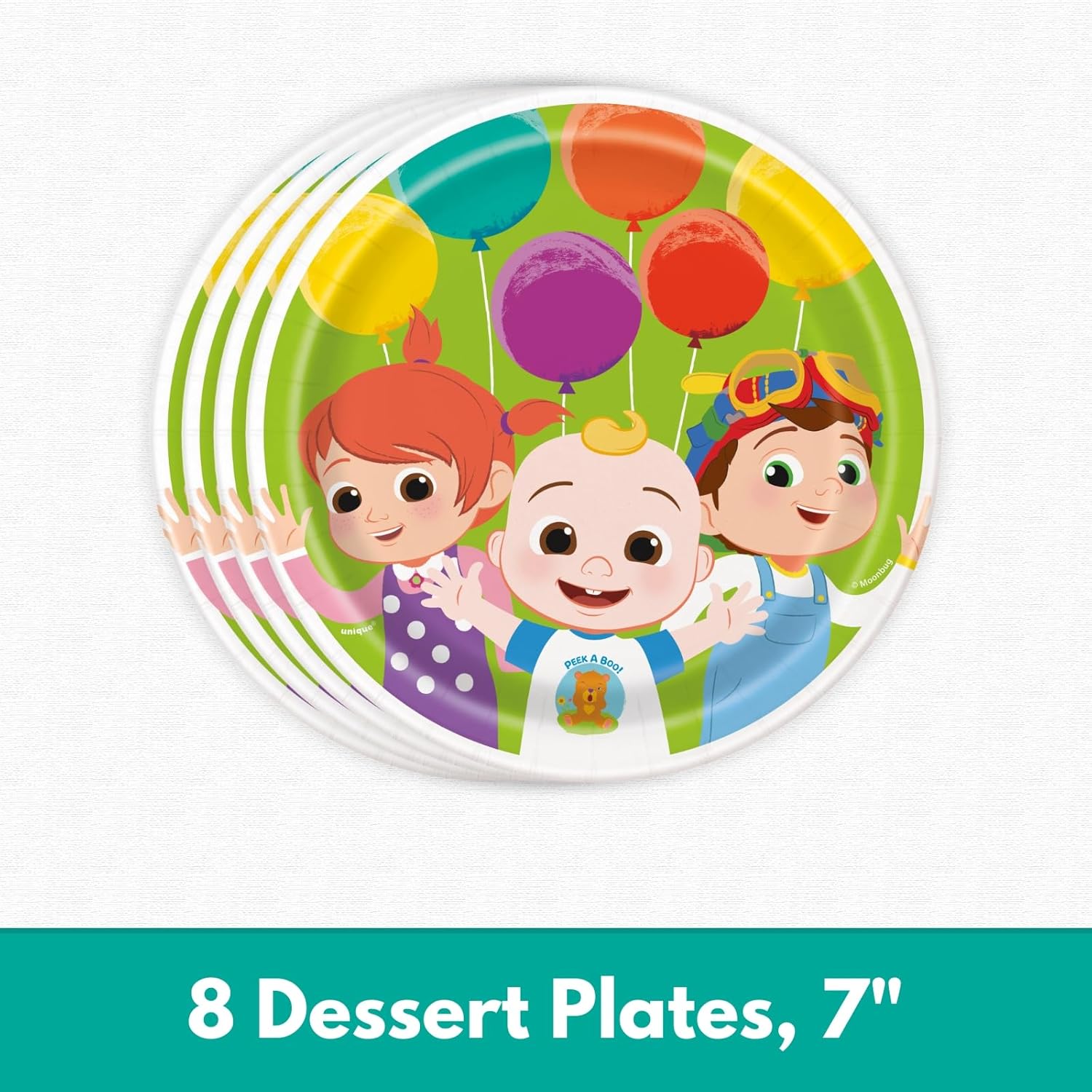 Birthday Party Decorations for 8 Guests with Plates, Napkins, Tablecloth E78913