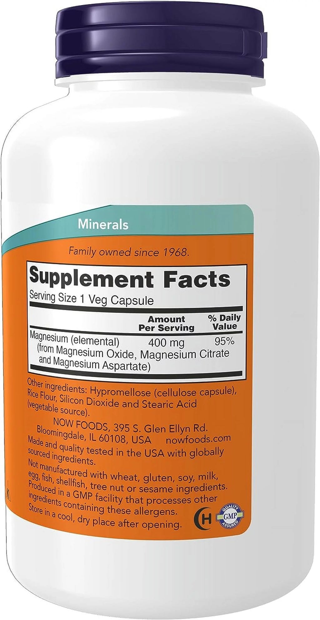 Magnesium 400 mg, 180 Veg Capsules I64657