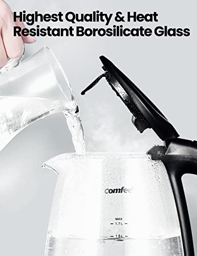 Stainless Steel Electric Kettle with Temperature Control, 1.7L I21874