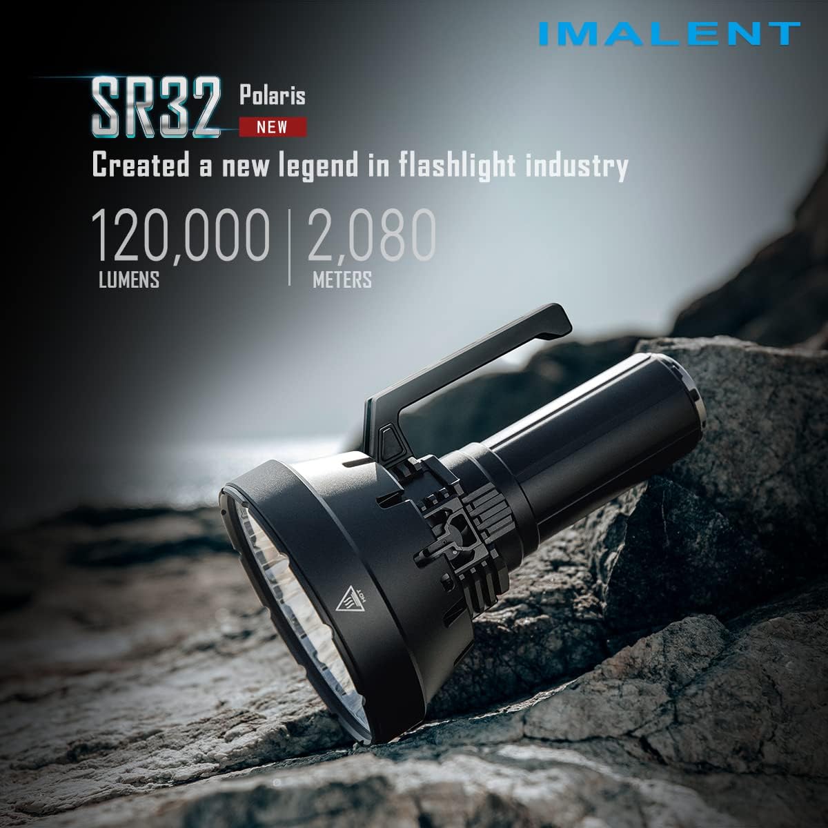 120,000 Lumens Rechargeable LED Flashlight with Type-C Fast Charging N780119