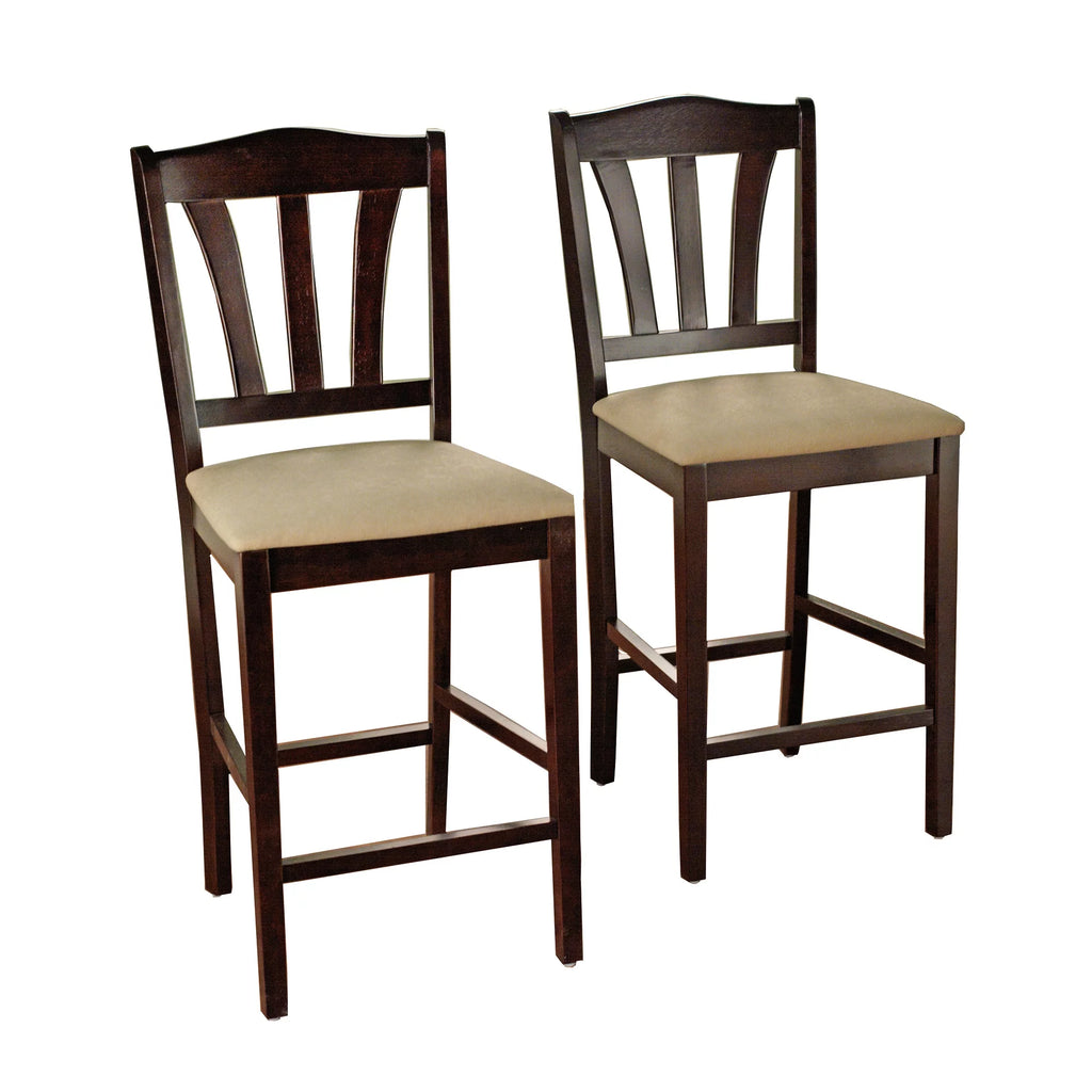 Stool, 24", Set of 2, Espresso J477298