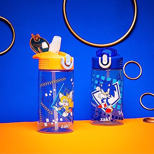 Kids Water Bottle with Spout Cover and Carrying Loop, 16 oz, Pack of 2 C7967