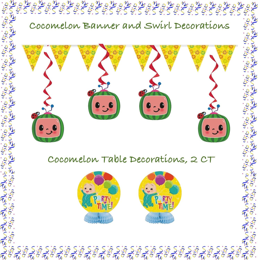 Birthday Party Supplies Decoration Kit with Balloons, Tablecloth, Plates, Napkins, Candles I946283
