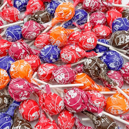 TOOTSIE ROLL POPS Lollipops 2 lb – Bulk Bag, 5 Assorted Flavors, Gluten Free, Chewy Center & Hard Candy Coating, Individually Wrapped Suckers (48 Pieces)