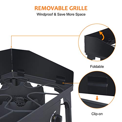 Single Propane Burner for Camping Outdoor Cooking X4528