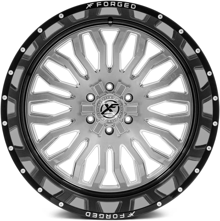 Custom Wheel 20x9, 20 Offset, 6x135 Bolt Pattern, Milled Brushed with Black Lip H3784