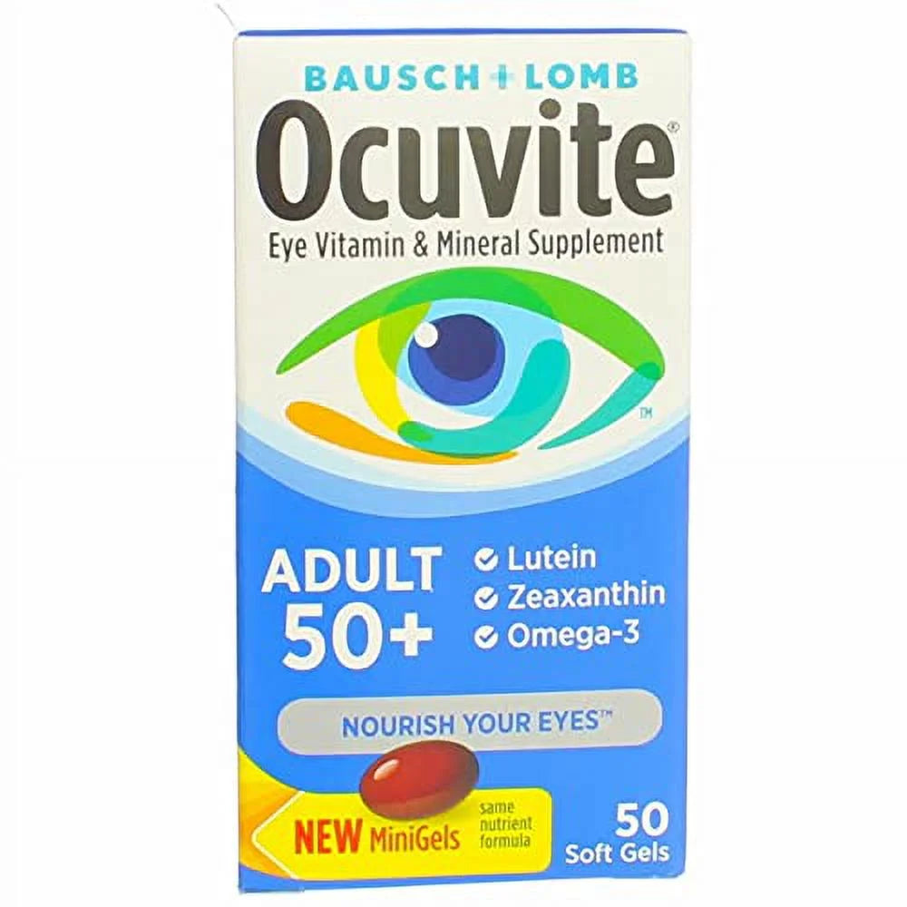 Adult 50+ Eye Vitamin & Mineral Softgels, 200 Count Z4704