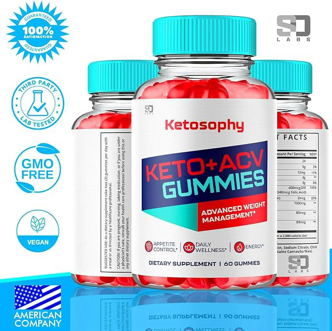 ACV Keto Gummies, Advanced Weight Loss Gummies (60 Count) E263634