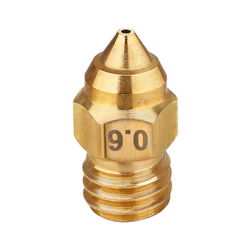 3D Printer Brass Nozzles Kit 0.4mm 0.6mm 0.8mm with Storage Box, Pack of 8 M4400
