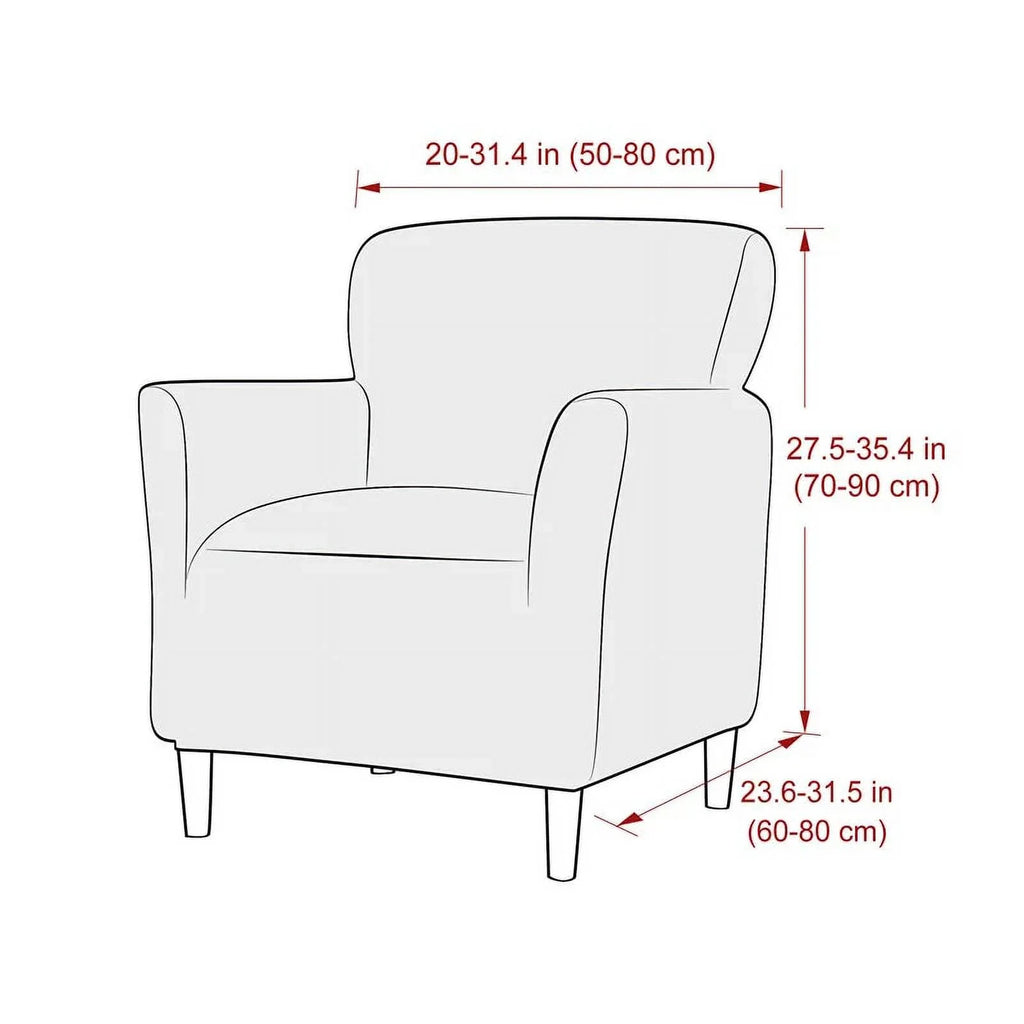 Waterproof Stretch Armchair Slipcover with Anti-Slip Backing N438446