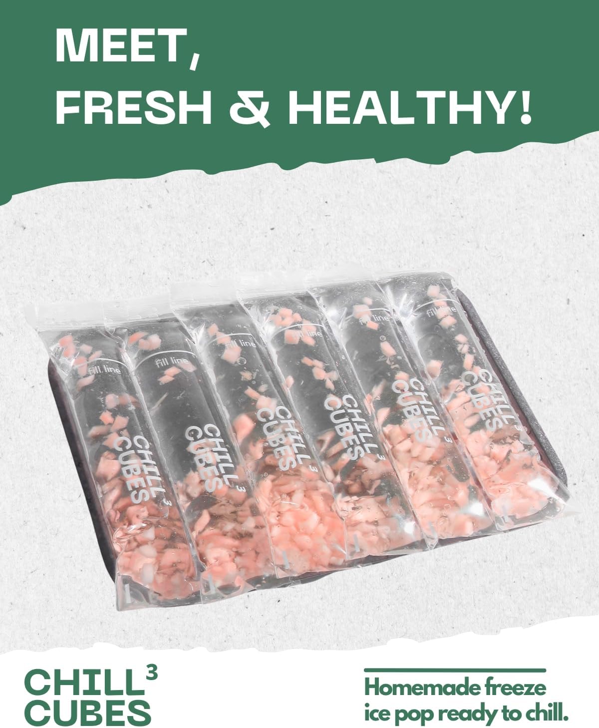 Disposable Popsicle Mold Bags with Zip Seal, BPA-Free Q810