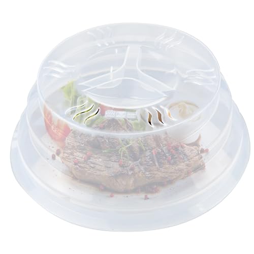 Microwave Splatter Cover 11.5 Inch with Handle and Steam Vents, 2-Pack L818