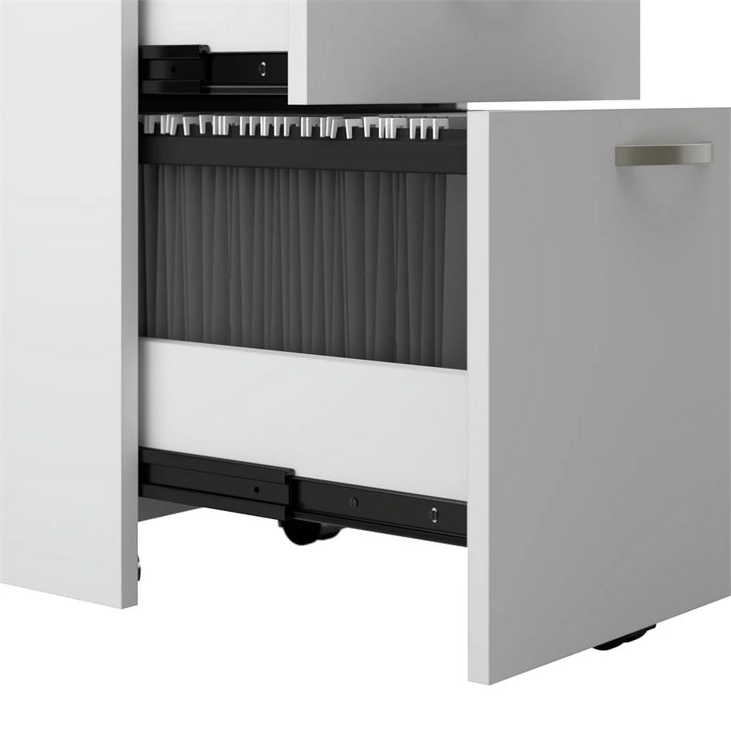 Cubicle Storage Set in Pure White - Engineered Wood L537680
