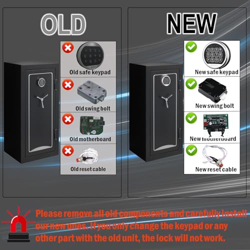 Digital Keypad Electronic Safe Lock for Gun Safe Box A951896