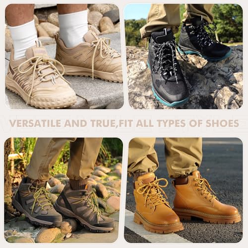 Round Shoelaces 2 Pairs Heavy Duty for Hiking Work Boots T206