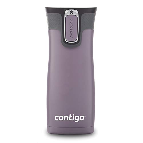 16oz Stainless Steel Vacuum Travel Mug 2-Pack with Spill-Proof Lid W2610