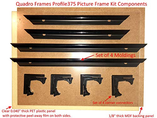 8.5x22 inch Picture Frame, Black, Box of 4 Y47284