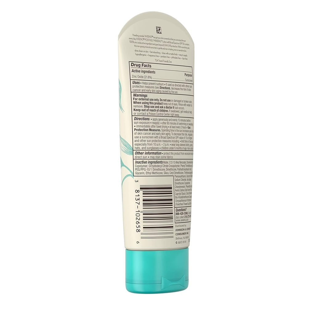 Daily Sunscreen Lotion SPF 50 with Zinc Oxide, Unscented, 3 Fl Oz G444466