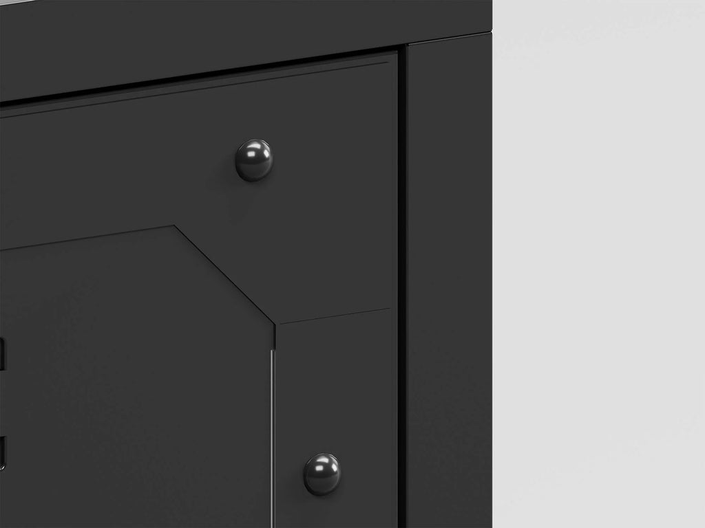 Metal Storage Cabinet, 5-Door Lockable, 72" Tall for Office, Gym, School, Home H1543