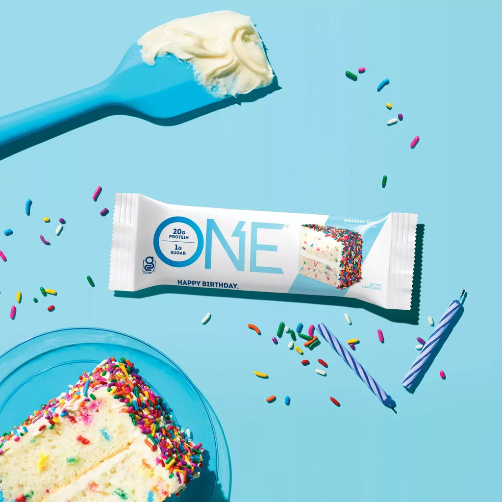 Protein Supplement Bar, Birthday Cake, 20g, 12 Count Y467