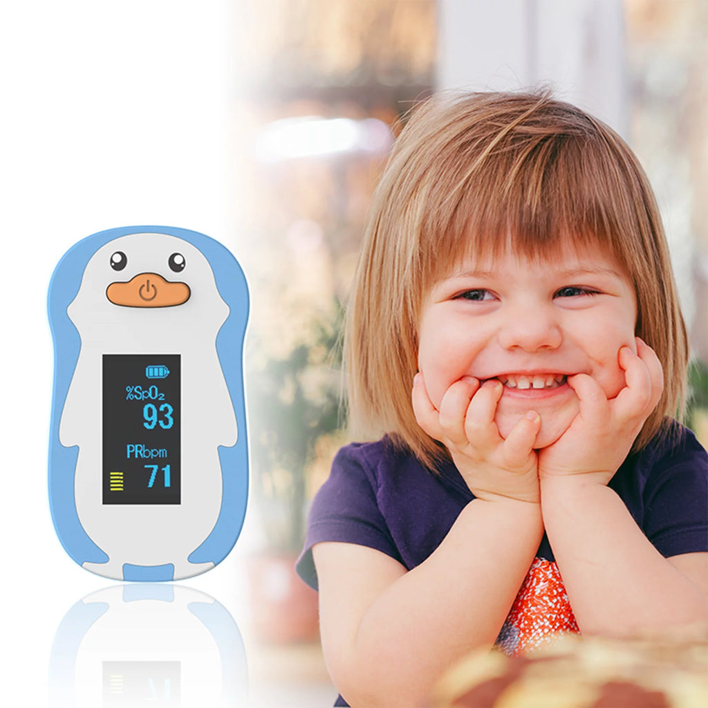 Fingertip Pulse Oximeter for Kids and Children, Blue X5041